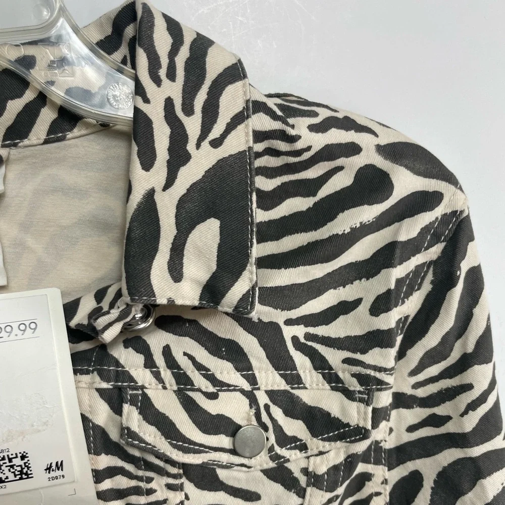 K. Kijak x H&M Zebra Print Cropped Jacket